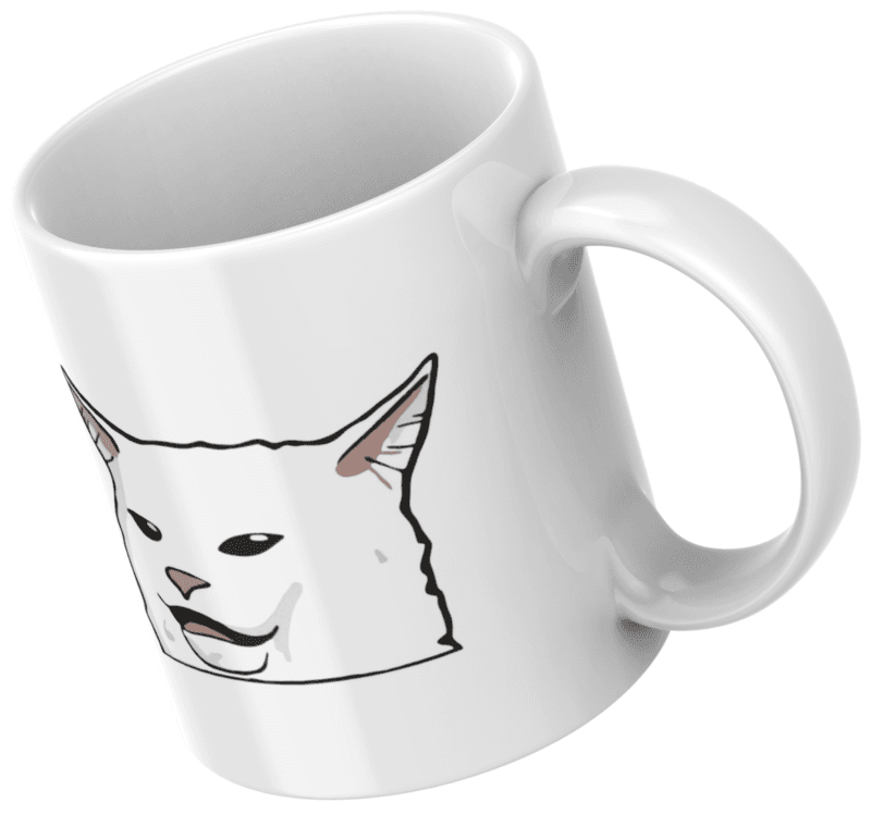 KUBEK kot mem - śmieszny na prezent - Smudge the Cat - obrazek 3