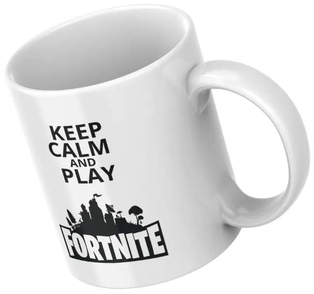 KUBEK FORTNITE keep calm and play FORTNITE - na prezent - dla gracza - obrazek 4