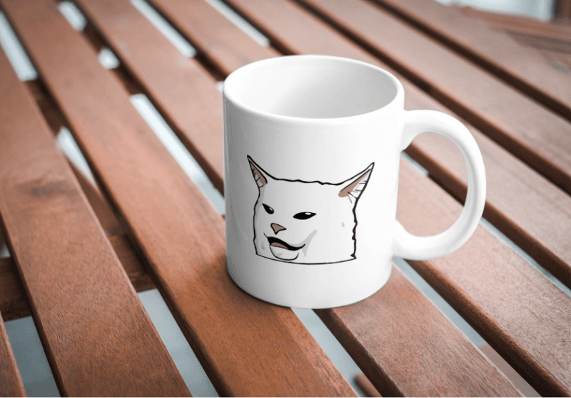 KUBEK kot mem - śmieszny na prezent - Smudge the Cat - obrazek 4