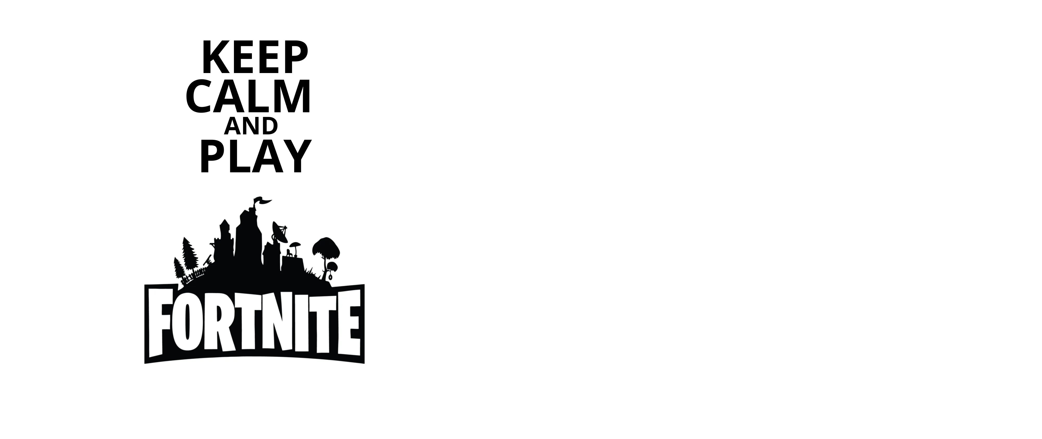 KUBEK FORTNITE keep calm and play FORTNITE - na prezent - dla gracza - obrazek 2