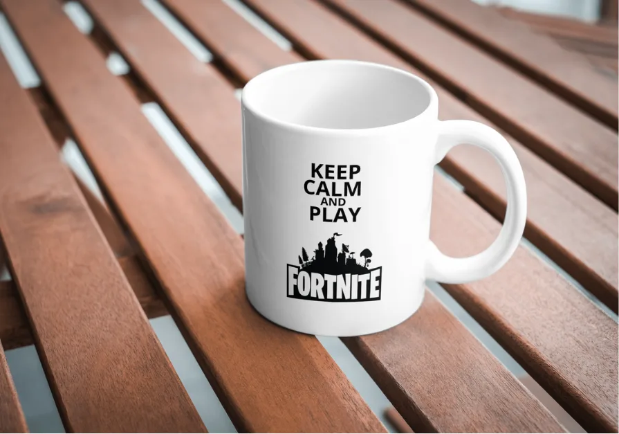 KUBEK FORTNITE keep calm and play FORTNITE - na prezent - dla gracza - obrazek 3